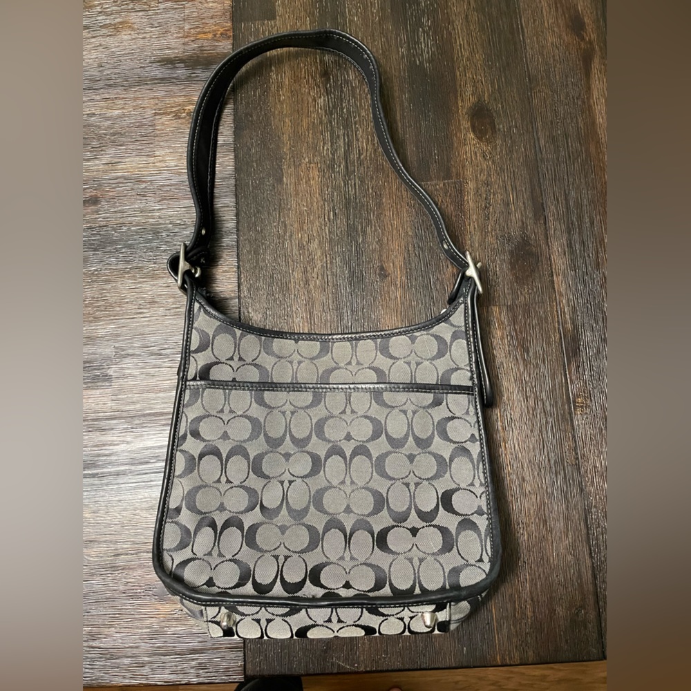 Black large shoulder bag Coach